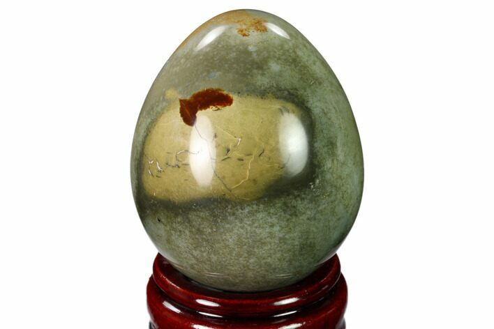 Polished Polychrome Jasper Egg - Madagascar #159077